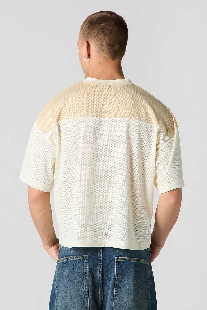 Jersey de football carré en filet imprim