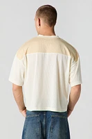 Jersey de football carré en filet imprimé