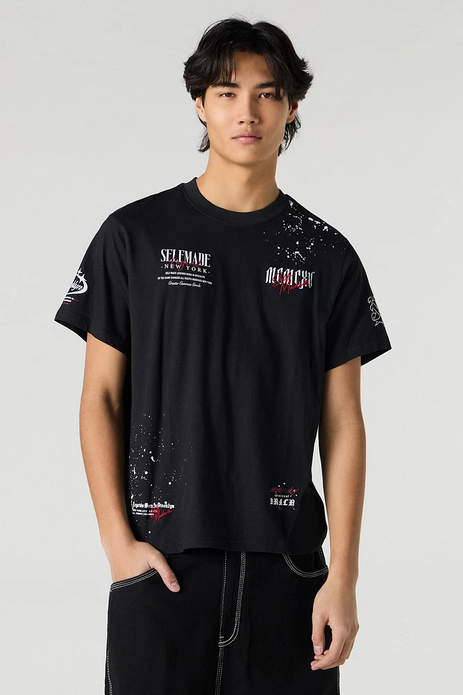 Self-Made Legends Embroidered Graphic T-Shirt