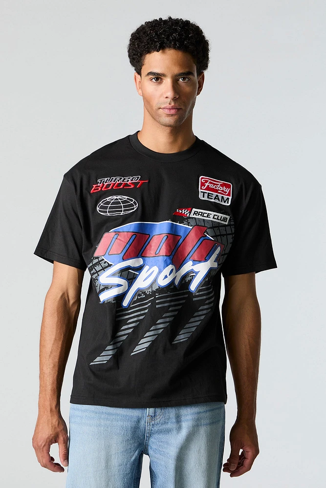 T-shirt avec motif brodé Racer