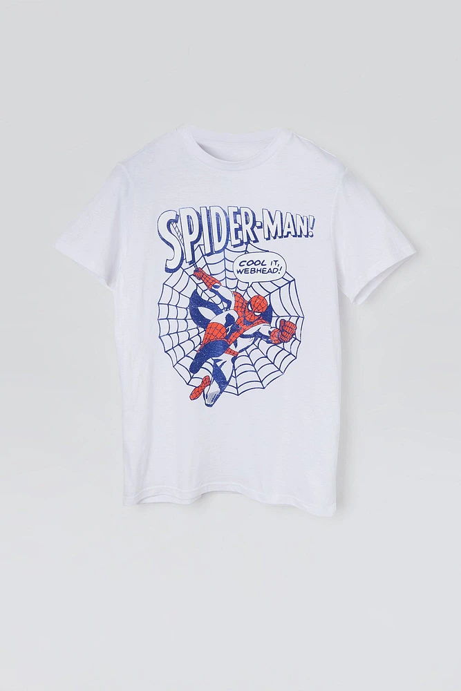 T-shirt à imprimé Spider-Man