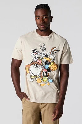 T-shirt à imprimé Looney Toons Basketball Team