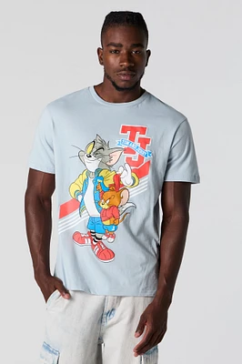 T-shirt à imprimé Tom and Jerry