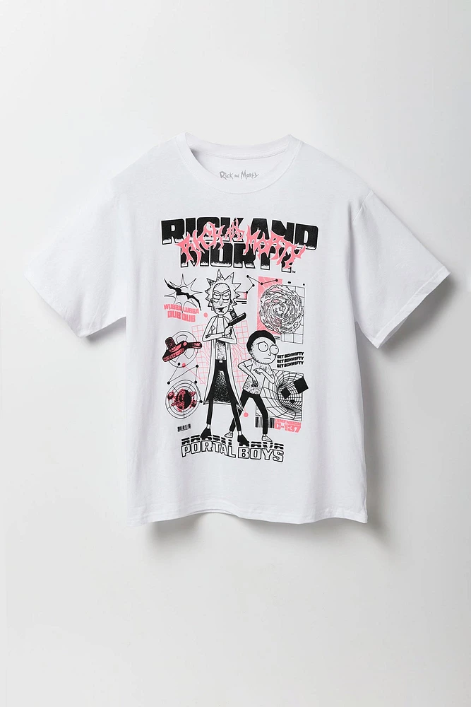 T-shirt à imprimé Rick and Morty