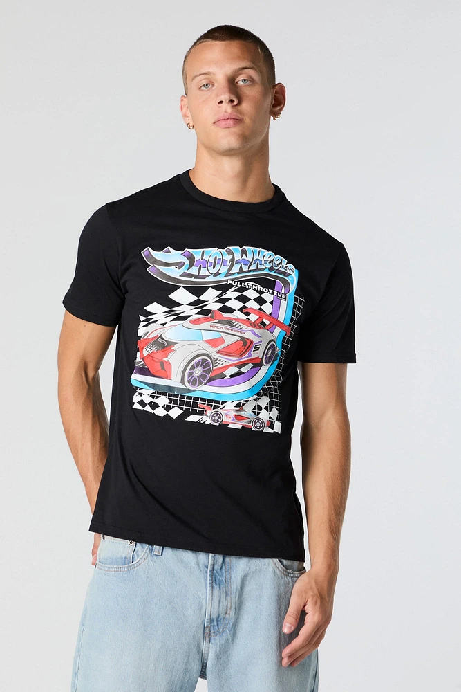 T-shirt à imprimé Hot Wheels Full Throttle