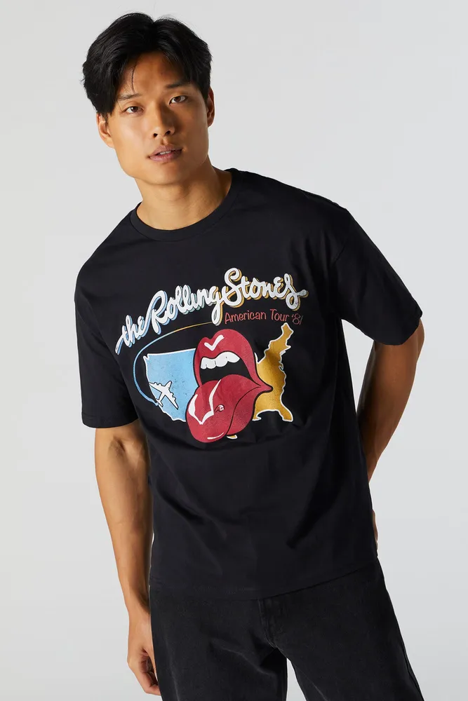 rolling stones graphic tee mens