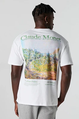 T-shirt à imprimé Claude Monet