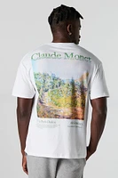 T-shirt à imprimé Claude Monet