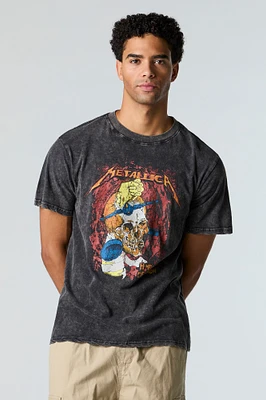 Metallica Graphic Washed T-Shirt