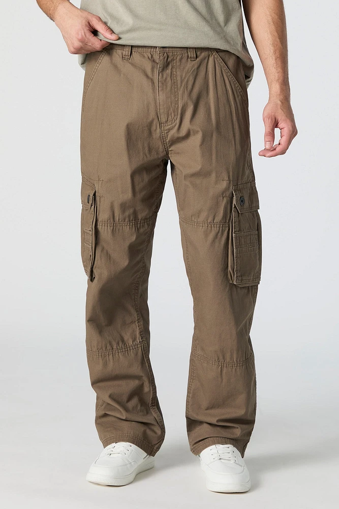 Pantalon cargo à jambe droite