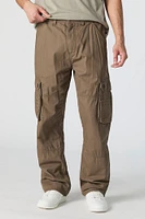 Pantalon cargo à jambe droite