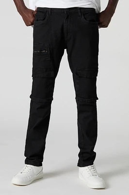 Zip Pocket Slim Cargo Jean