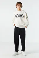 NASA Graphic Fleece Sweatshirt