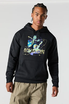 Rick and Morty Graphic Fleece Hoodie