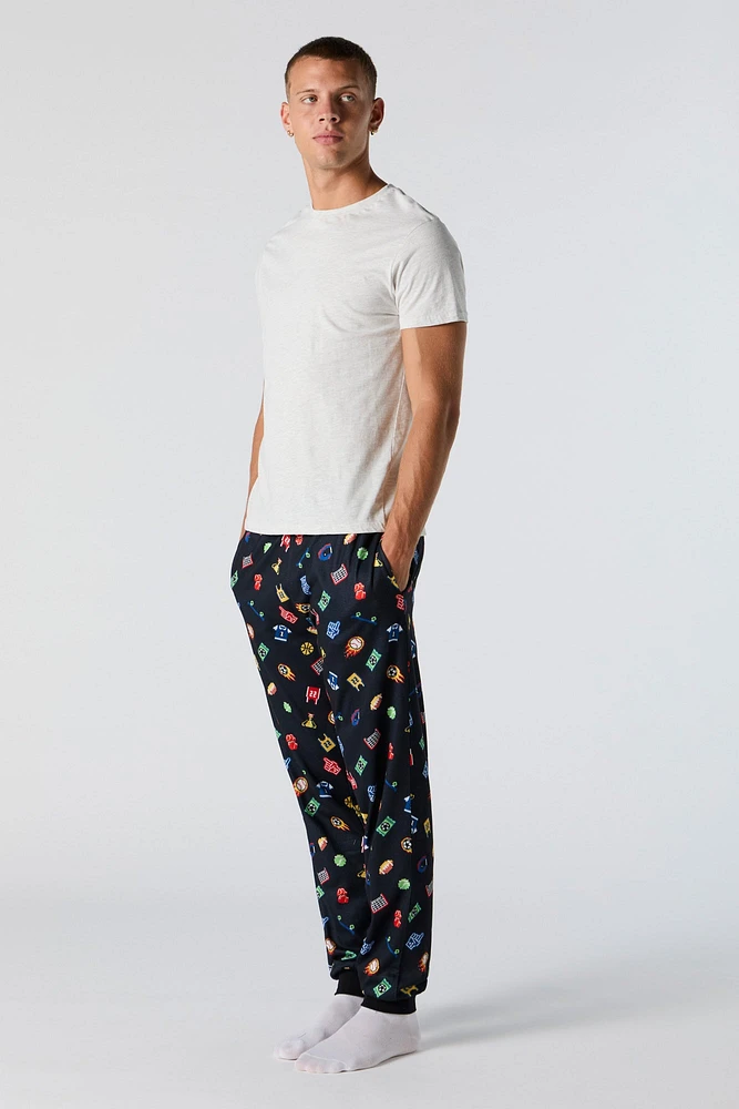 Printed Pajama Jogger