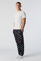 Printed Pajama Jogger