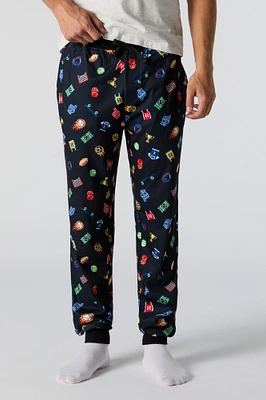 Printed Pajama Jogger