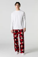 Pantalon de pyjama Noël en peluche