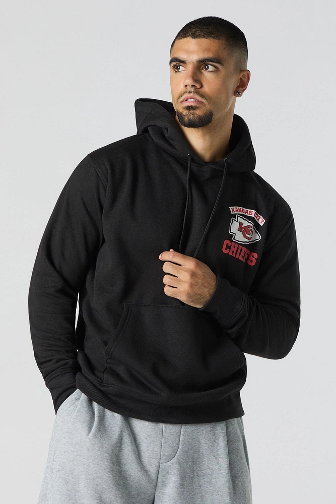 Kansas City Chiefs Flocked Print Fleece Hoodie