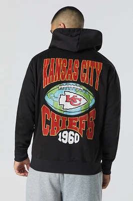 Kansas City Chiefs Flocked Print Fleece Hoodie