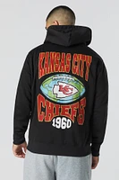 Kansas City Chiefs Flocked Print Fleece Hoodie