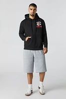 Kansas City Chiefs Flocked Print Fleece Hoodie