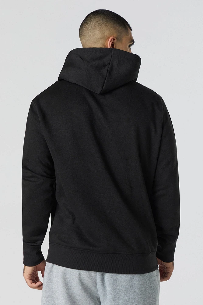 Las Vegas Raiders Flocked Print Fleece Hoodie