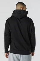 Las Vegas Raiders Flocked Print Fleece Hoodie