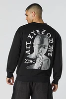 Chandail en molleton à imprimé Tupac