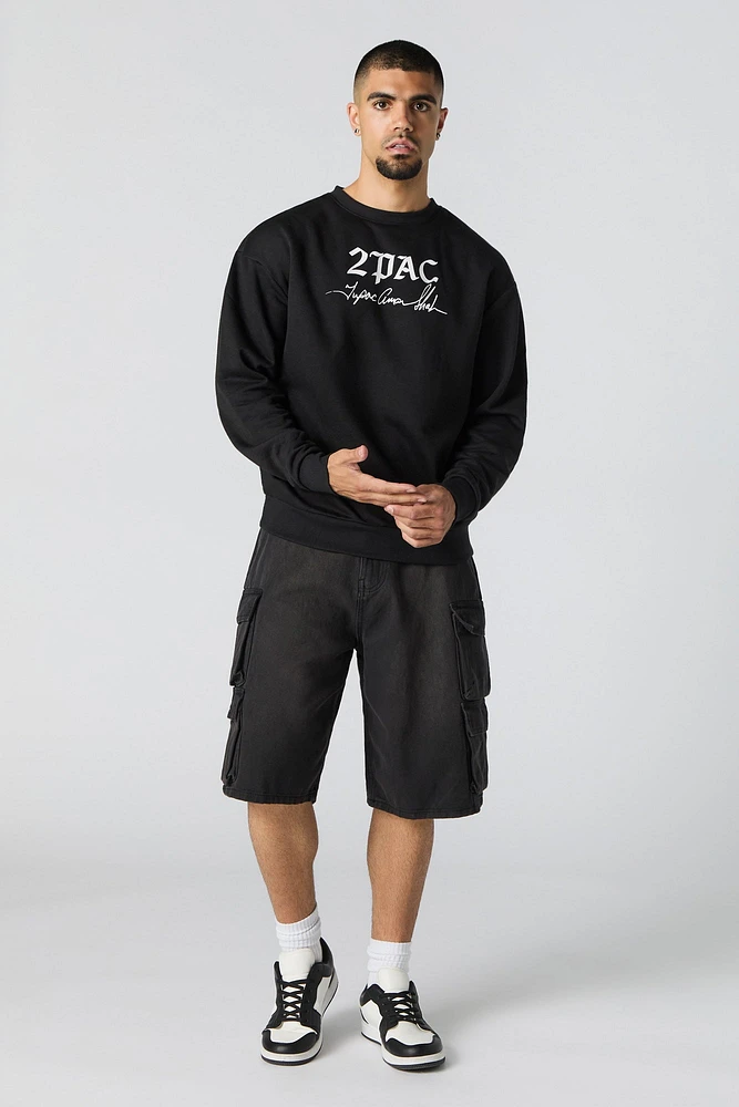 Tupac Graphic Fleece Sweatshirt