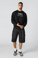 Tupac Graphic Fleece Sweatshirt