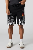 Short en molleton avec motif brodé Rebels
