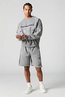 Racing Graphic Fleece Short