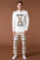 Ensemble Pyjama de famille à imprimé Bear Hugs pour homme