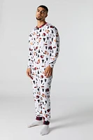 Combinaison Pyjamas de famille à imprimé Wildlife pour homme