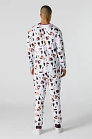 Combinaison Pyjamas de famille à imprimé Wildlife pour homme