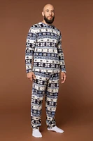 Ensemble pyjama Pyjamas de famille en jersey jacquard pour homme