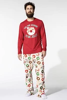 Ensemble pyjama Pyjamas de famille à imprimé Donut Dreams pour homme