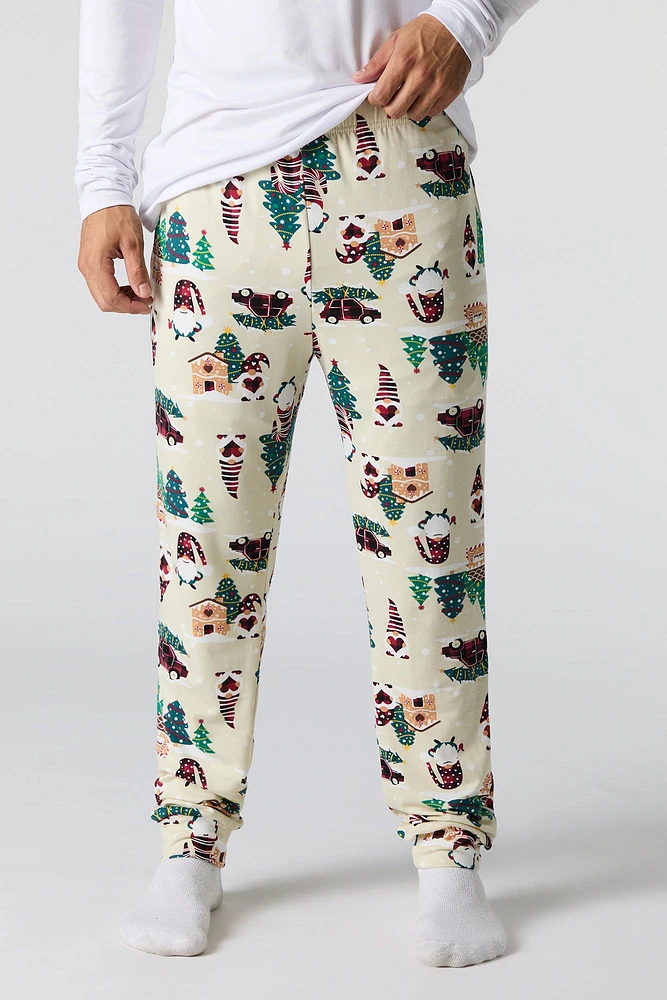 Ensemble pyjama Pyjamas de famille à imprimé Gnome For the Holidays pour homme