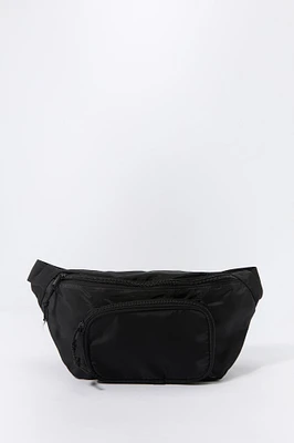 Sac banane en nylon avec compartiment double