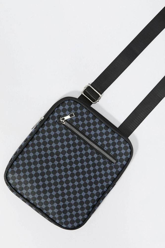 Status Print Crossbody Bag