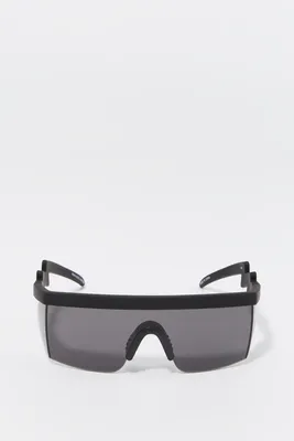 Paint Splatter Sporty Shield Sunglasses