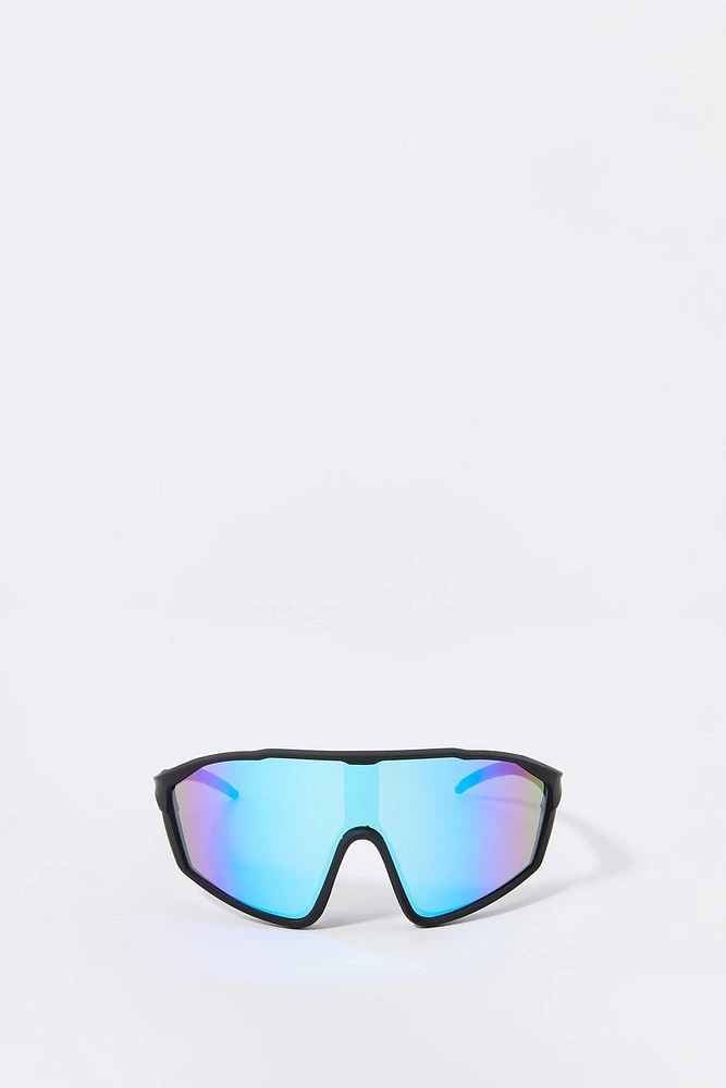 Soft Touch Tinted Shield Sunglasses