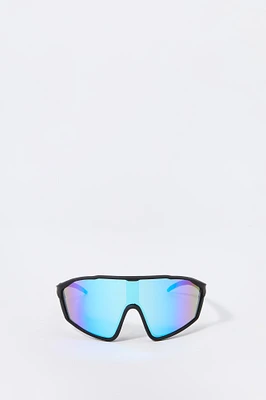 Soft Touch Tinted Shield Sunglasses