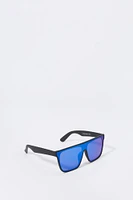 Square Shield Tinted Sunglasses