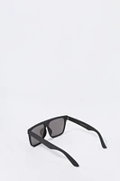 Square Shield Tinted Sunglasses