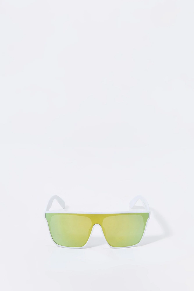 Lunettes de soleil carrées avec verres teintés