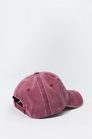 S Embroidered Washed Baseball Hat