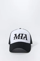 Casquette de camionneur avec motif brodÃ© MIA