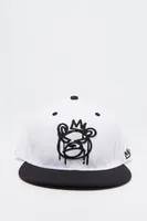 Casquette réglable deux-tons avec motif brodé King Bear